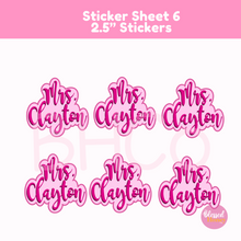 Load image into Gallery viewer, Customizable Profession Sticker, Customizable Name Sticker, teacher, doctor, lawyer, nurse
