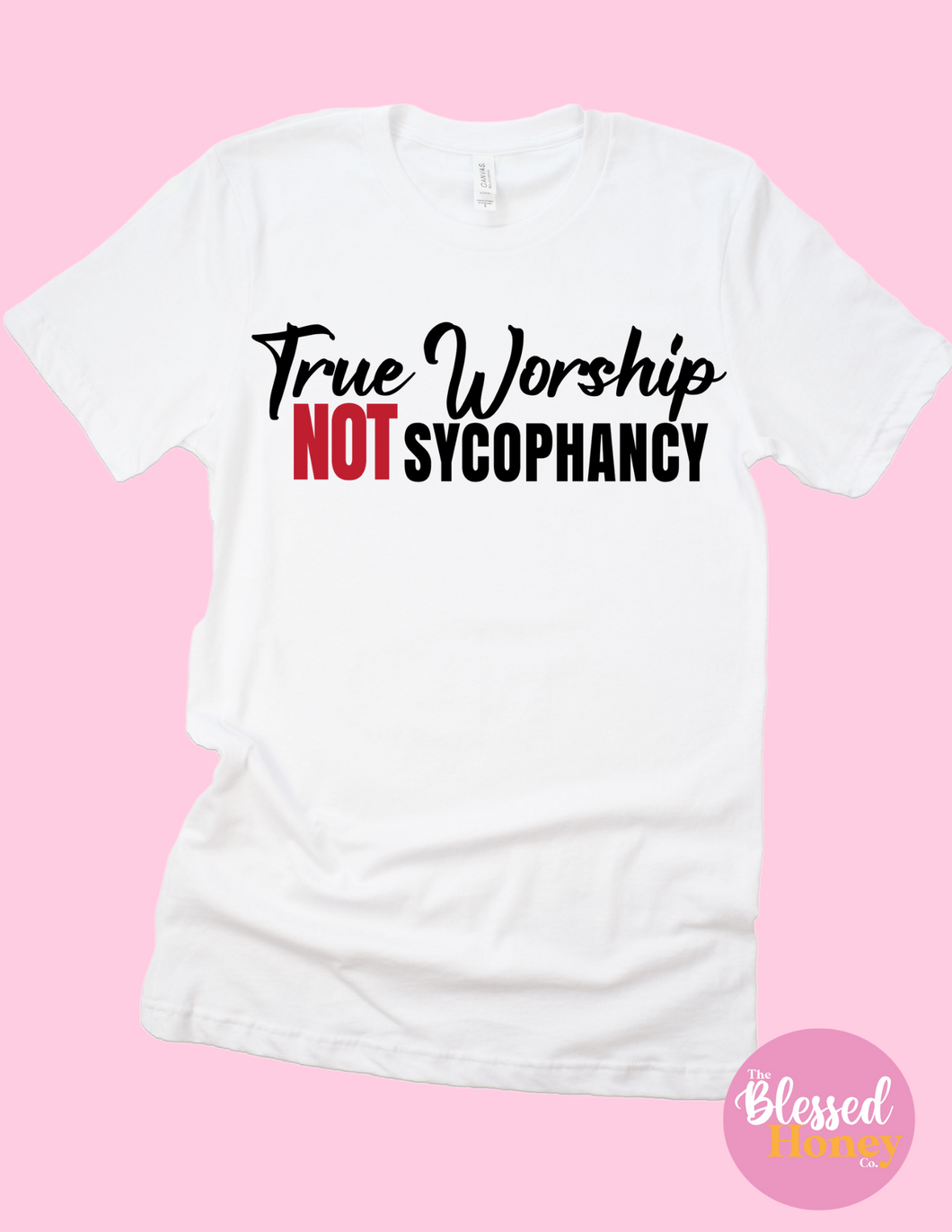 True Worship, Not Sycophancy Tshirt