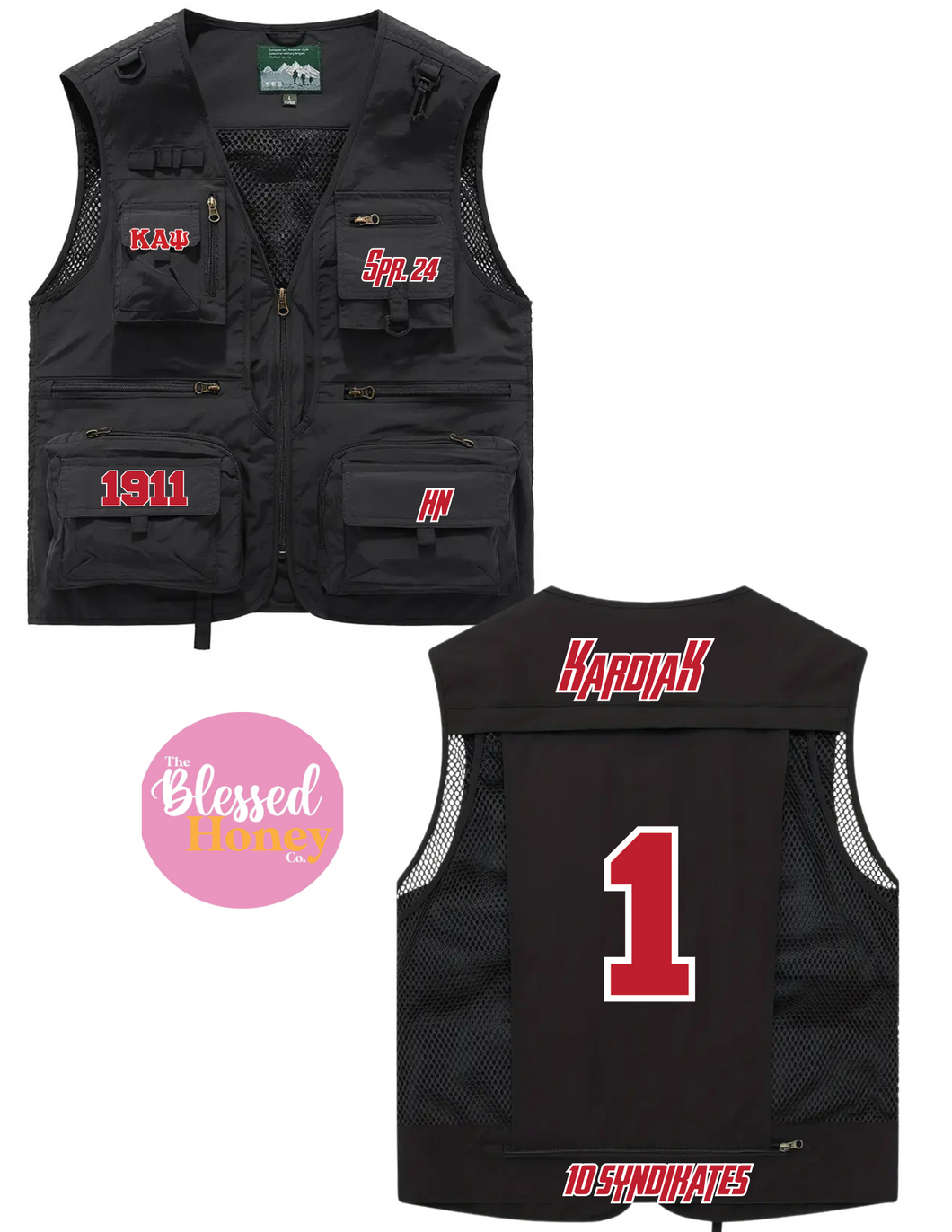 Black Kappa Alpha Psi Vest