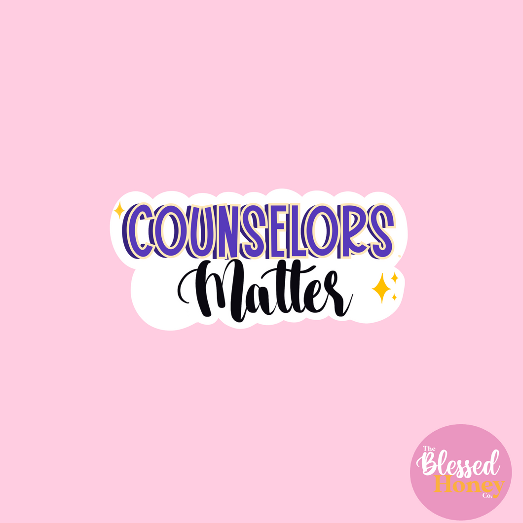 Counselors Matter Sticker,