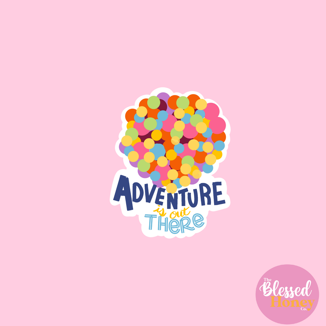 Out There Sticker Balloon House Sticker