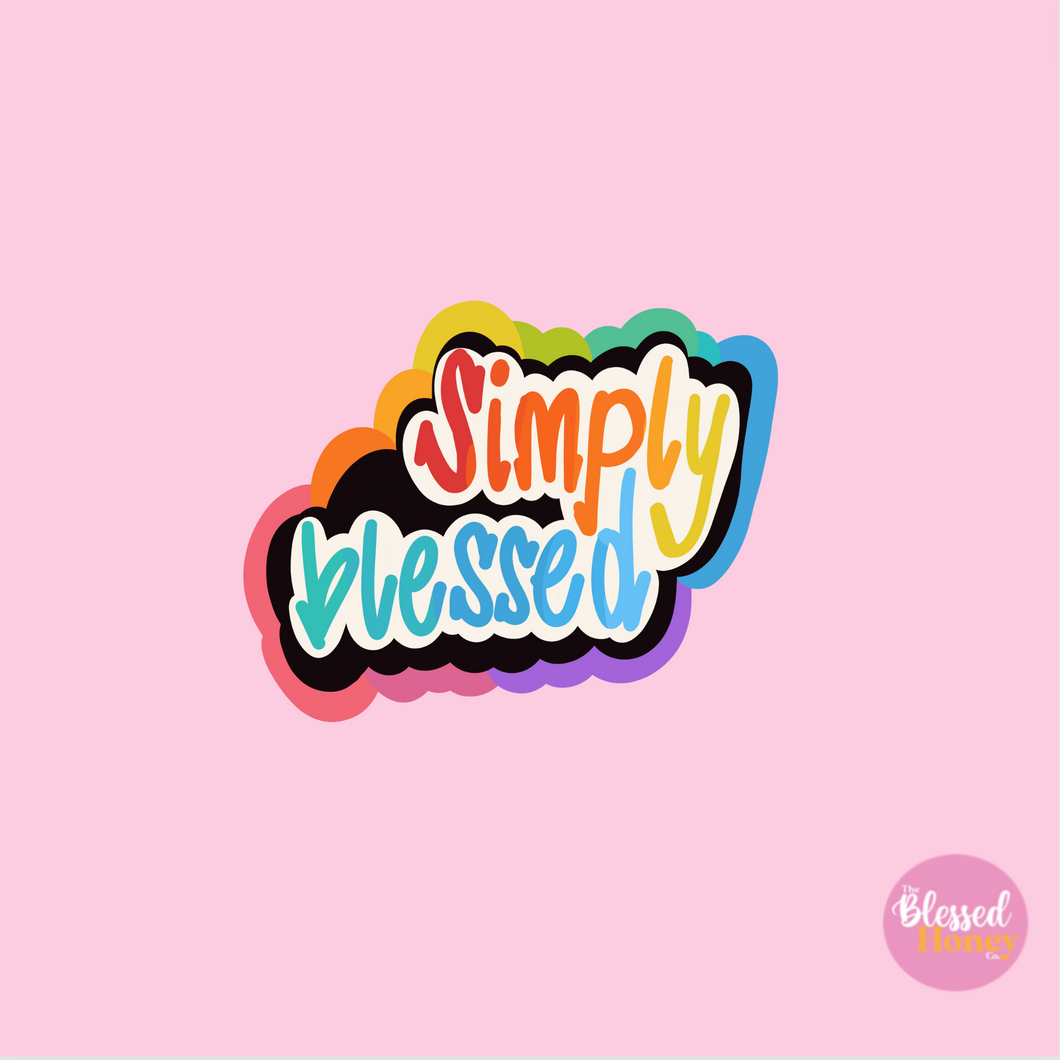 Simply Blessed Christian Sticker Sheets – Blessed Be Boutique