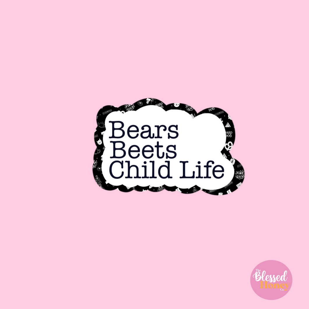 The Office Sticker, Bear Beets Child Life