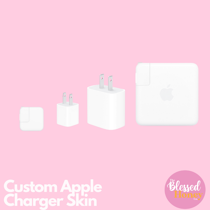 Custom Apple Charger Skins, Personalized Apple Skin