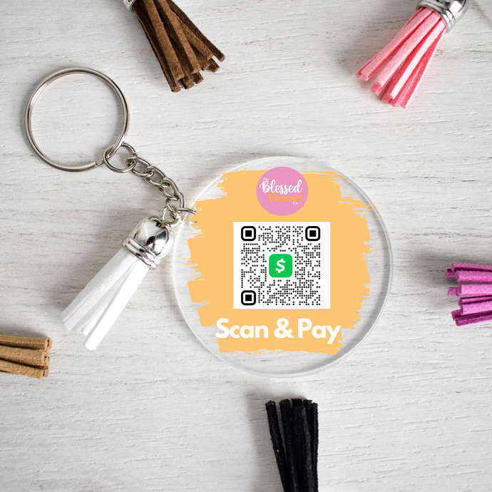 Custom Keychain Scan & Pay Sign