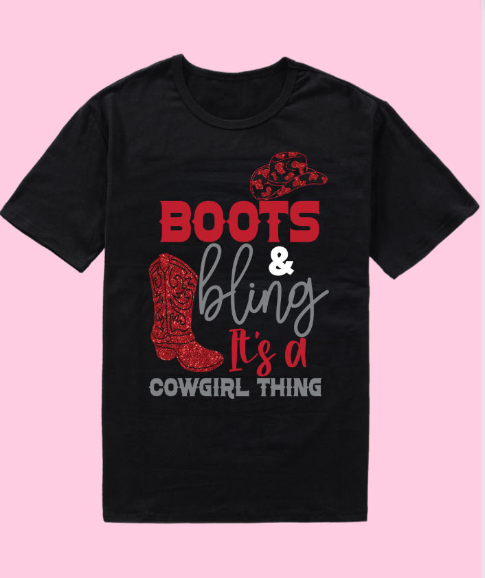 Boots & BlingIt's a Cowgirl Thing VNeck