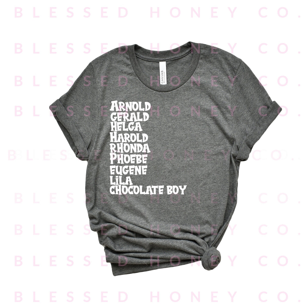 Hey Arnold Shirt, 90's Cartoon Shirt