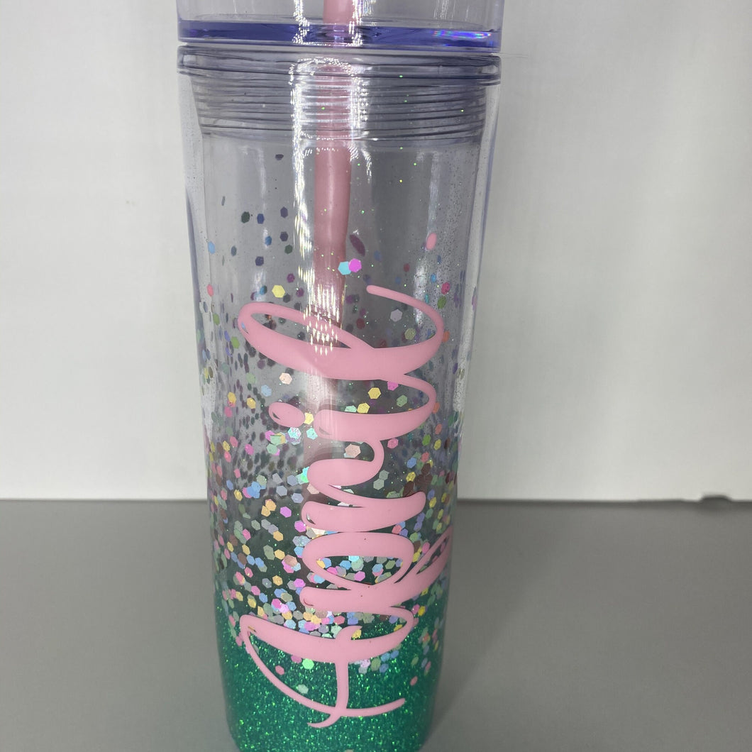 Personalized Acrylic Tumbler, 30 oz Skinny Tumbler with Straw, Personalized Tumbler, Hot Drink, Cold Drink Tumbler
