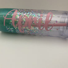 Load image into Gallery viewer, Personalized Acrylic Tumbler, 30 oz Skinny Tumbler with Straw, Personalized Tumbler, Hot Drink, Cold Drink Tumbler
