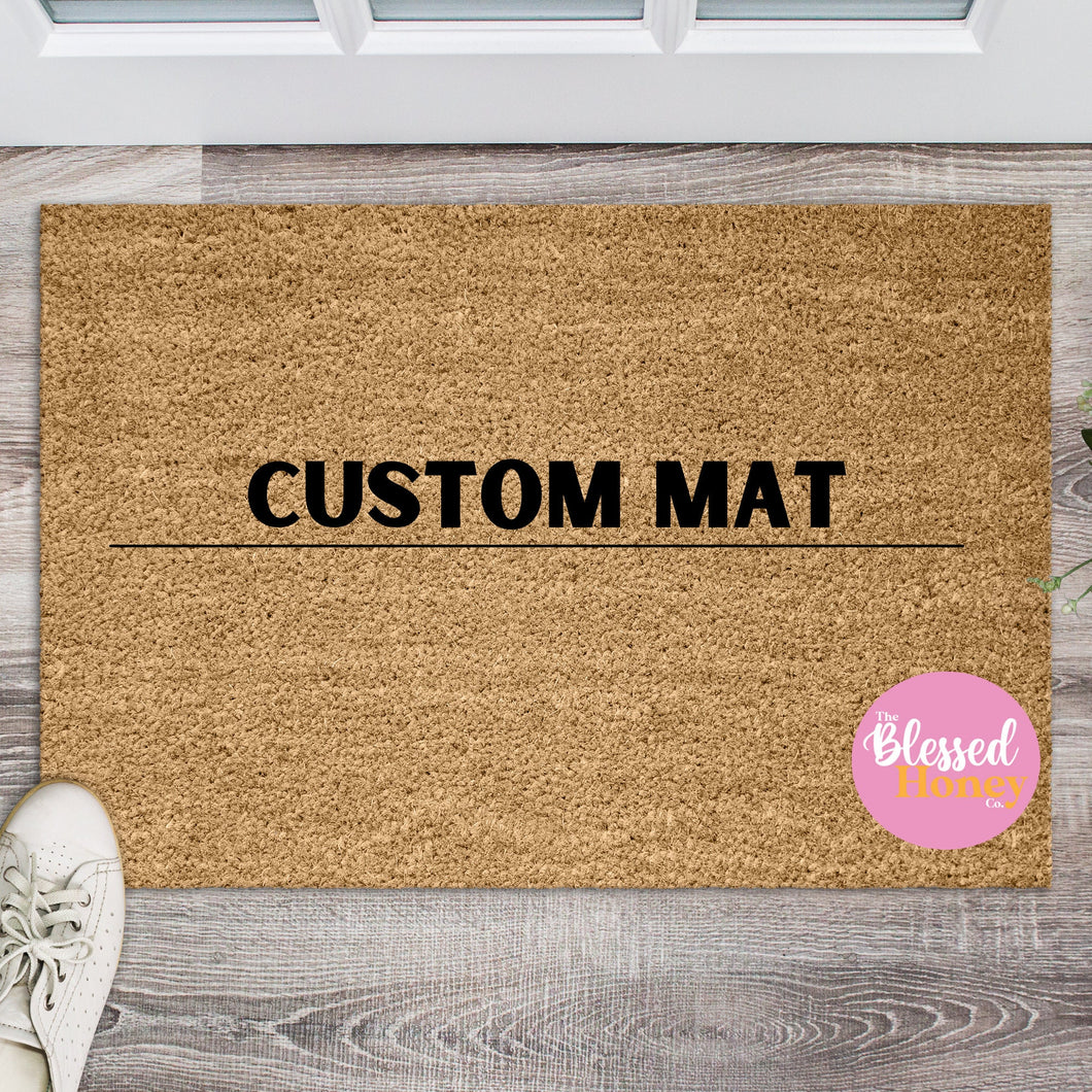 Customizable Door Mat, Home Door Mat, Customized Door Mat