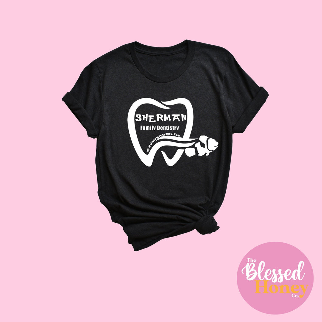 Sherman's Dental T-shirt, Finding Nemo Inspired Tshirt